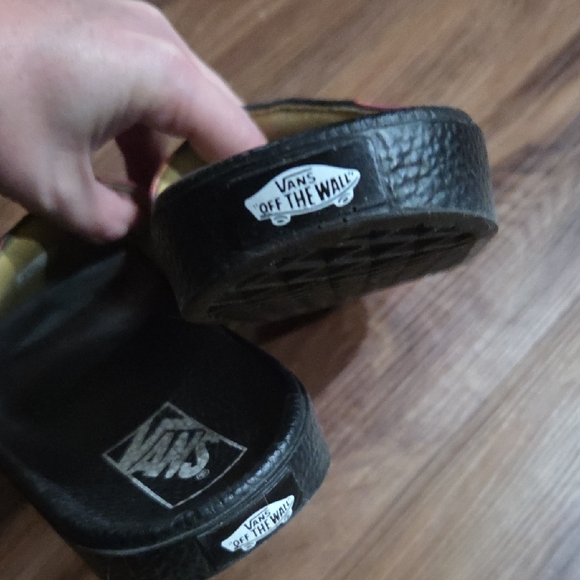 Vans Flame Black Slide Sandals Size 8 - Picture 3 of 6